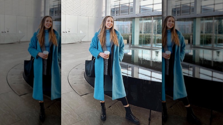 person wearing combat boots