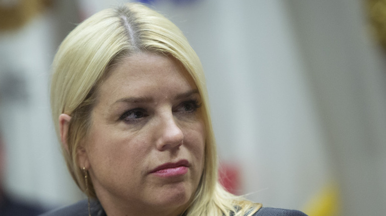 Pam Bondi in a pic from 2018 showing subtle changes in her nose compared to today
