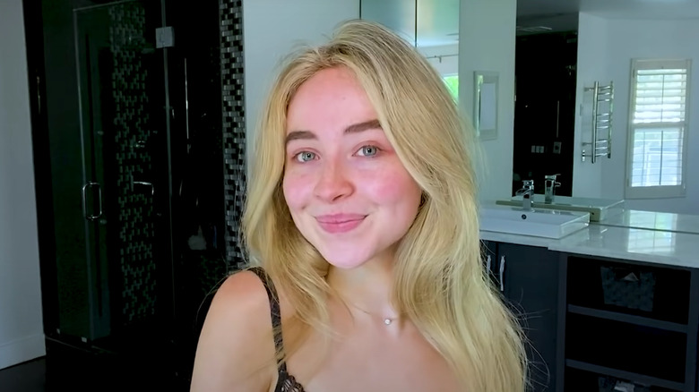 Sabrina Carpenter without makeup