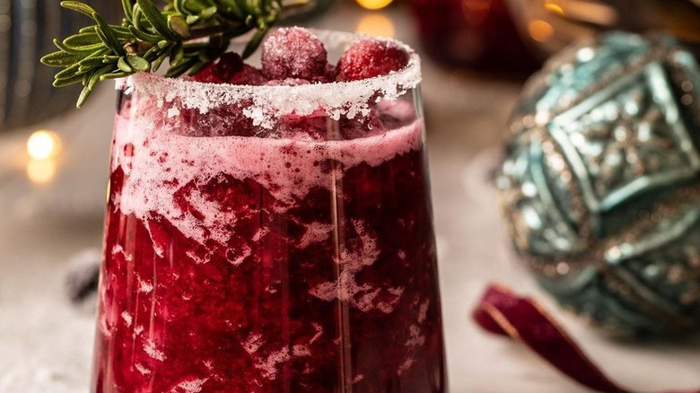 blended cranberry margarita