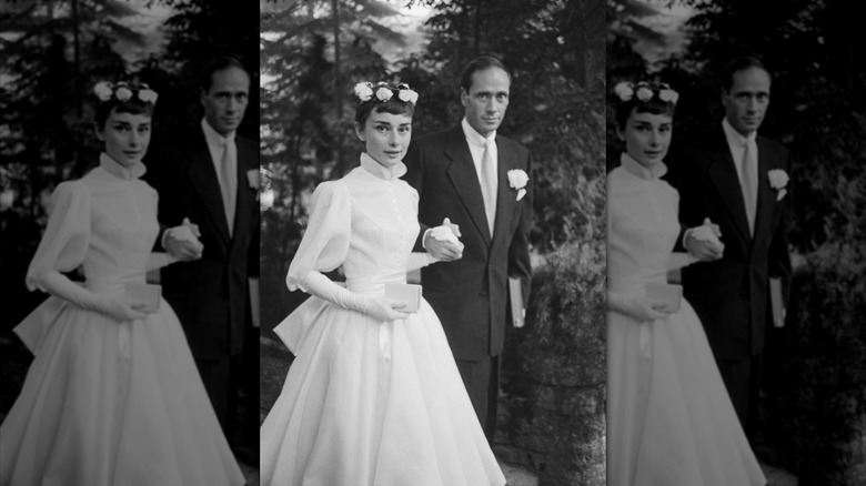 Audrey Hepburn and Mel Ferrer's wedding 1954