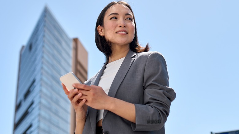 woman standing outdoor