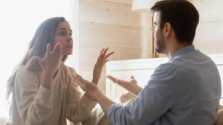 Couple arguing