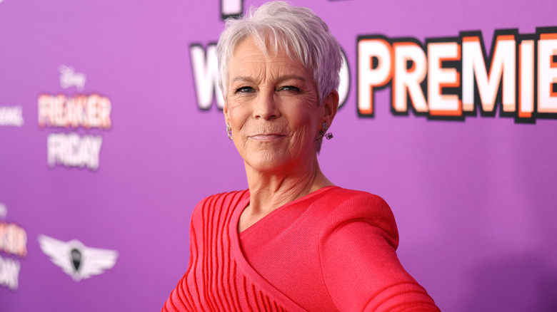 Jamie Lee Curtis poses at the Freakier Friday premiere