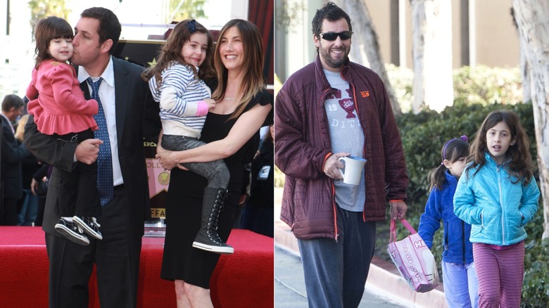 Sadie and Sunny Sandler in 2011 and 2013