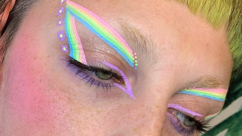 Pastel rainbow design