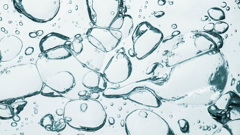 Closeup of hyaluronic acid 