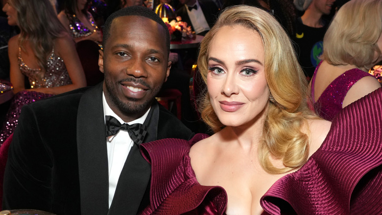 Rich Paul and Adele attend the 65th Grammy Awards at Crypto.com Arena on February 5, 2023 in Los Angeles, California (2023)
