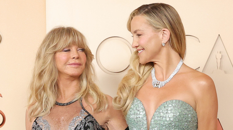 Goldie Hawn pictured with her daughter Kate Hudson