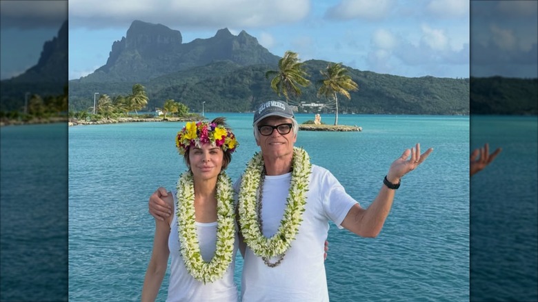 Lisa Rinna and Harry Hamlin on vacation