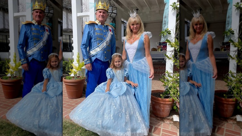 Goldie Hawn and Kurt Russell dress up for Halloween with their granddaughter