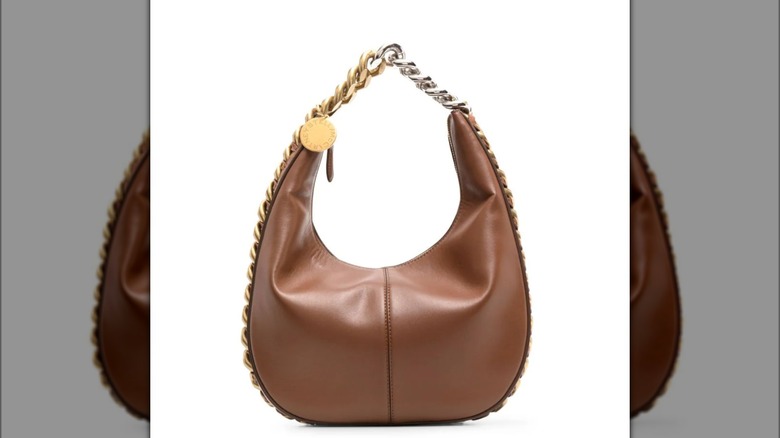 Stella McCartney brown leather hobo, gold chain