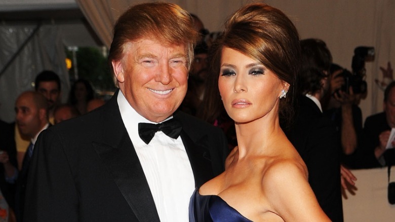 Melania Trump photographed at the Met Gala