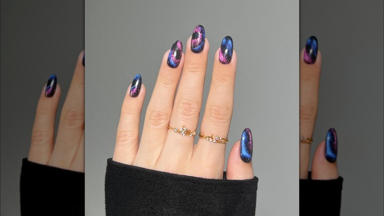 Galaxy nail art