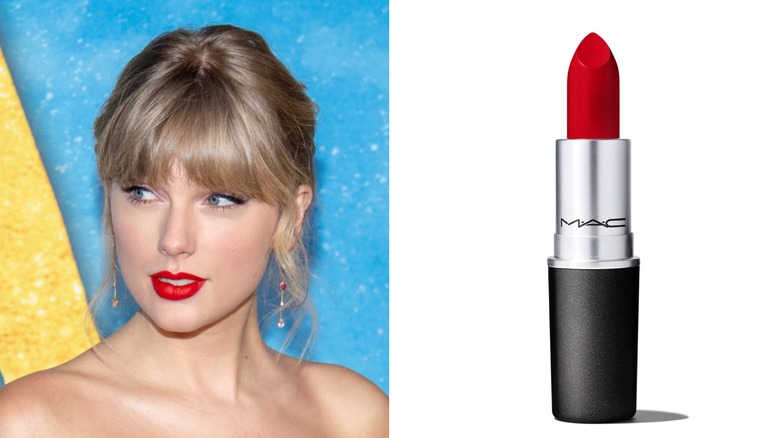 Taylor Swift wavy updo