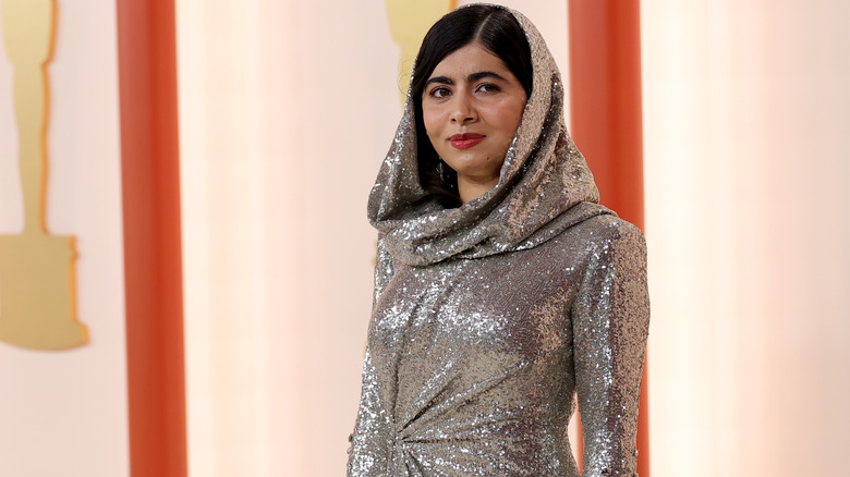Malala Yousafzai posing 