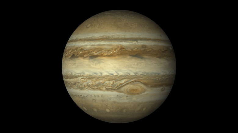 jupiter in night sky
