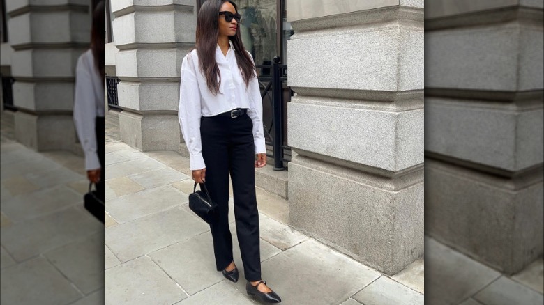 mary janes and trousers