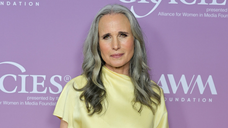 Actor Andie MacDowell at the 2026 Gracie Awards