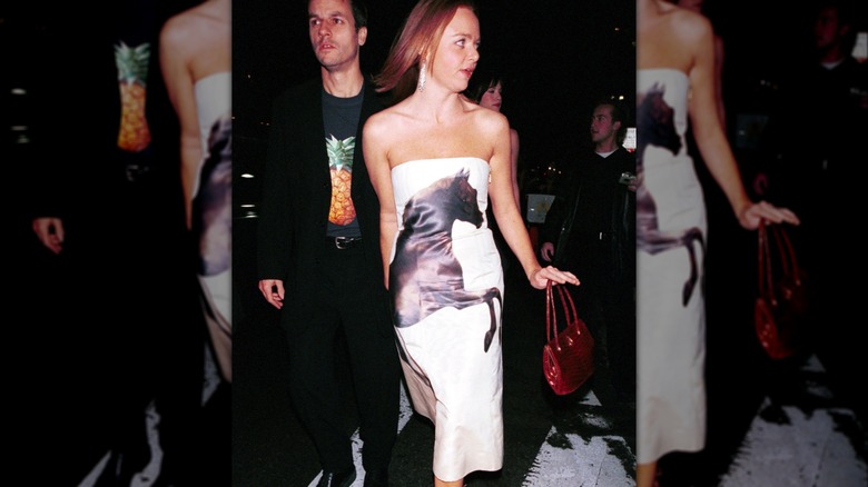 woman wearing a horse dress