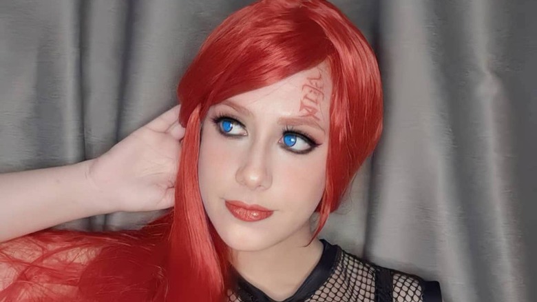 Gaara anime makeup cosplay 