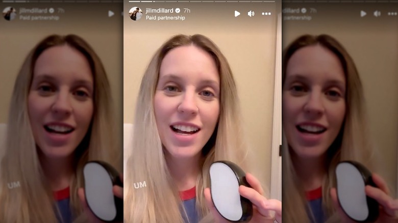 Jill Duggar Dillard with hair eraser