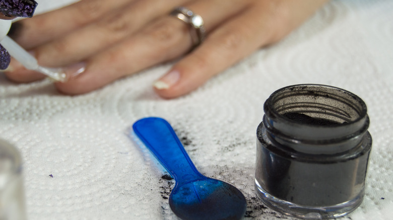 Process of getting dip powder nails