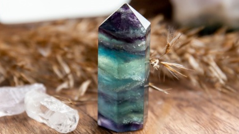 Fluorite point crystal
