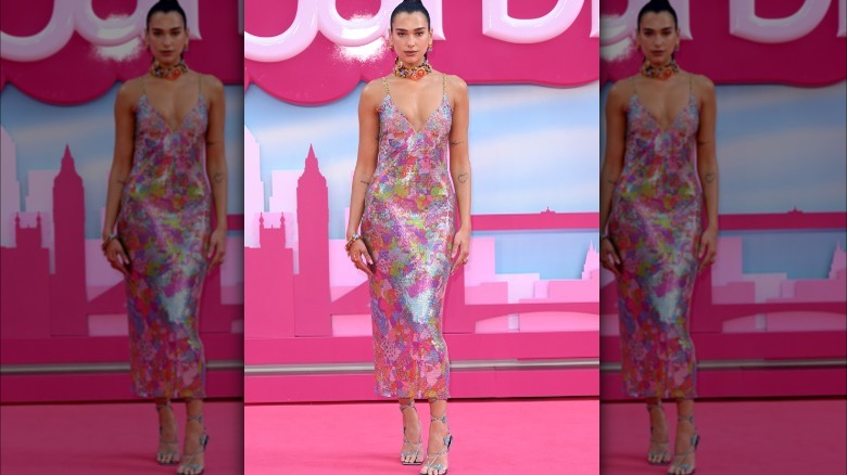 Multicolored metallic dress for Barbie 