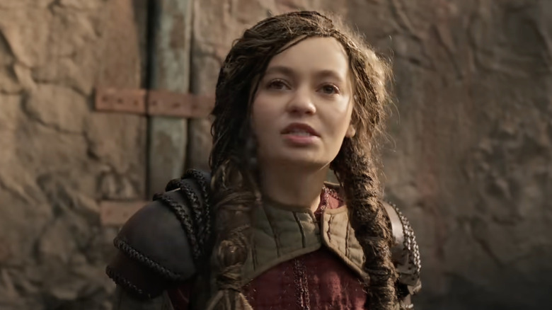 Nico Parker as Astrid in the live action How To Train Your Dragon movie