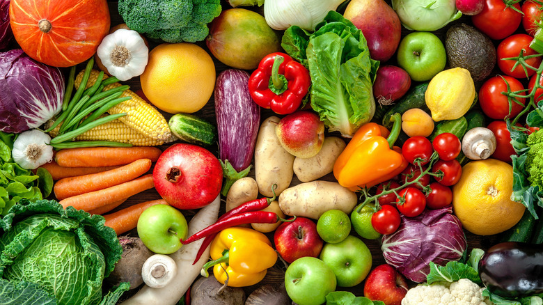 Assortment of fruits and vegetables