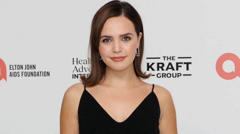 Bailee Madison poses for photos on a red carpet