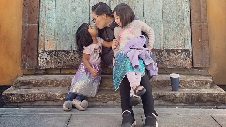 Baubles + Soles co-founder Lisa Nguyen with her two daughters