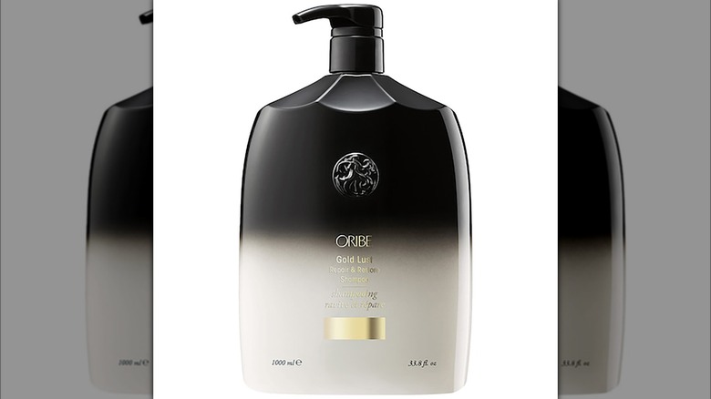 Oribe Gold Lust shampoo black bottle