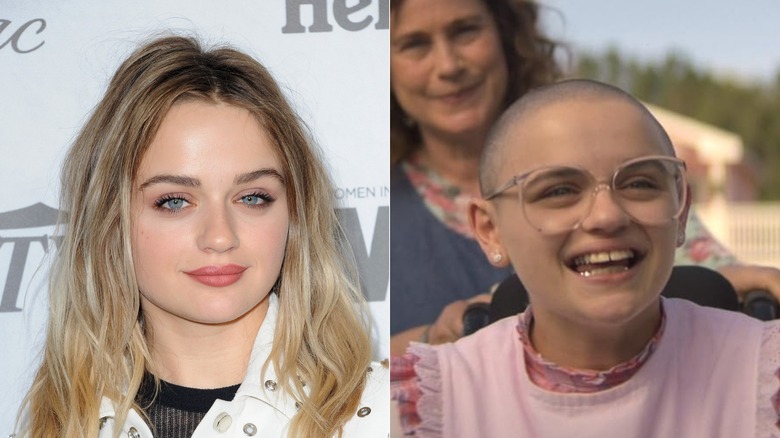 Joey King with blond hair and in "The Act"