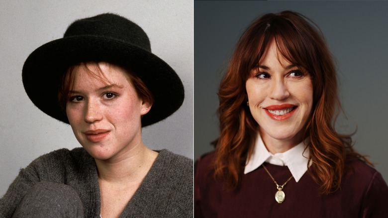 molly ringwald during a january 1985 photoshoot & at sundance in january 2026