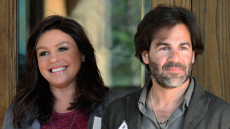 Television personality Rachael Ray and her husband John Cusimano, lawyer and lead singer of the rock band "The Cringe," attend the Allen & Company Sun Valley Conference on July 12, 2012