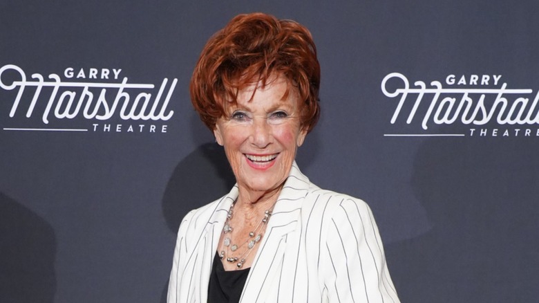 Marion Ross getting her star on the Hollywood Walk of Fame in 2001.