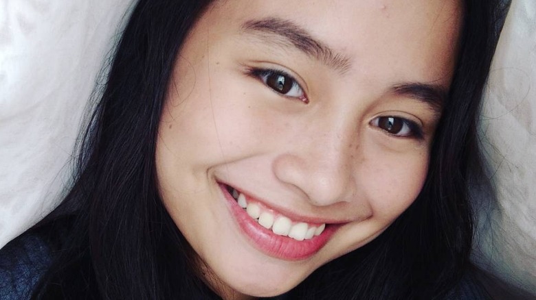 Brows with stray hairs