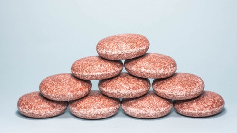 Pyramid of shampoo bars