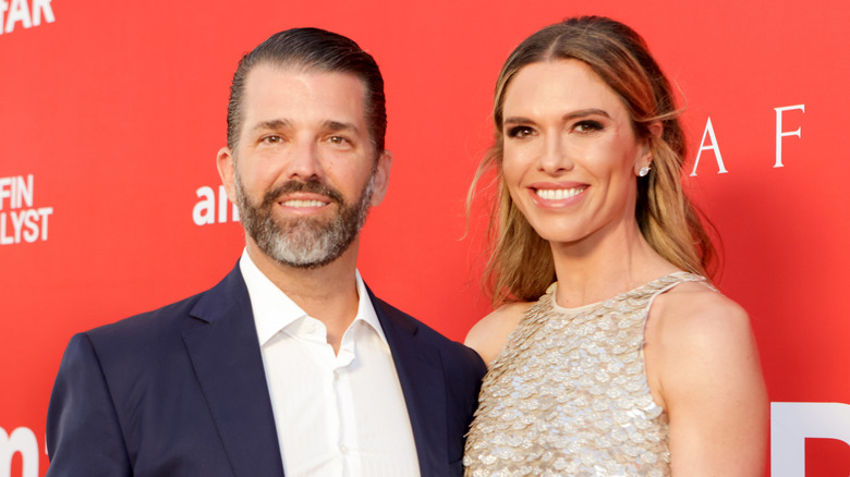 Bettina Anderson and Don Jr. smiling