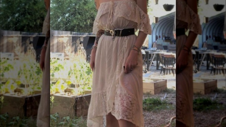 Vintage cowgirl belt buckle