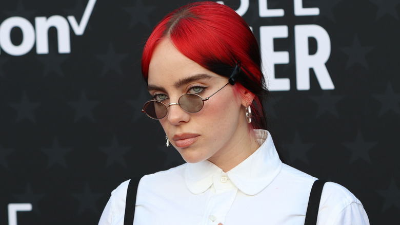 Billie Eilish with red hair