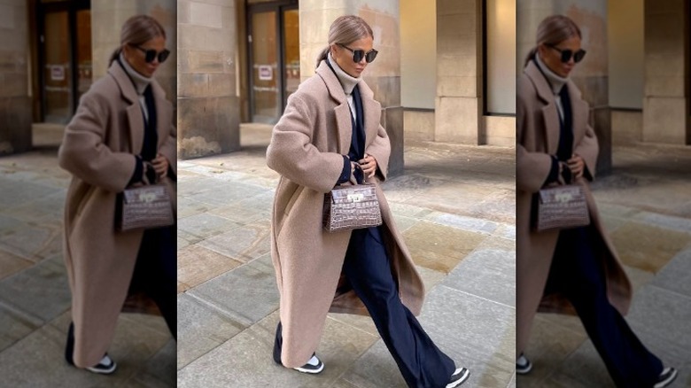 winter layering coat over suits