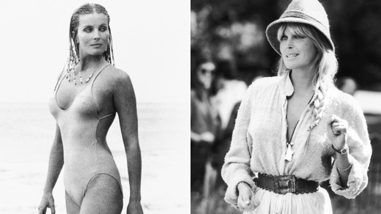 Bo Derek in "10" and promoting a movie in London
