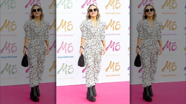 Luna Javierre wearing patterned boiler suit
