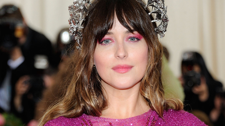 Girl wearing pink makeup