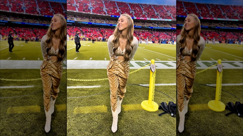 brittany mahomes wearing cowboy boots