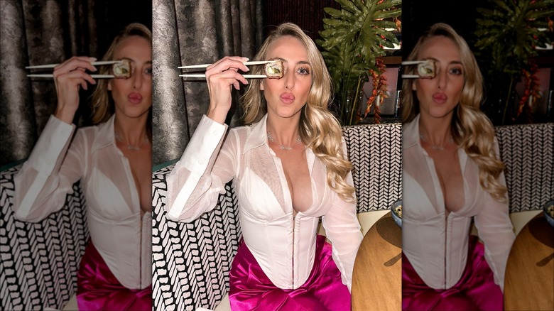 brittany mahomes wearing white corset top