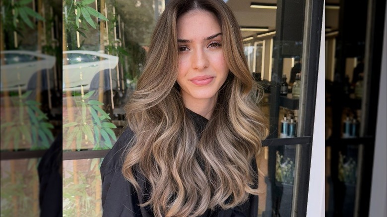 Light brown balayage